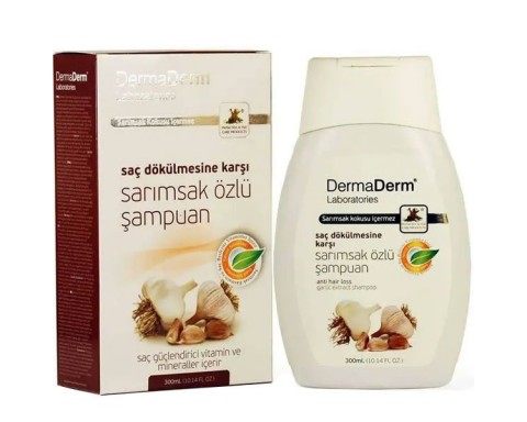 Dermaderm Sarımsak Özlü Şampuan 300 ML Dökülme Karşıtı