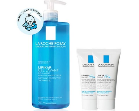 La Roche Posay Lipikar Gel Lavant 750 ML Lipikar Baume AP M 2 15 ML Hediye