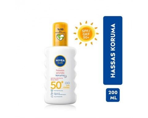 Nivea Sun Hassas Koruma Yatıştırıcı Güneş Spreyi Spf 50 200 Ml