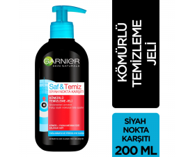 Garnier Saf Temiz Kömürlü Siyah Nokta Karşıtı Temizleme Jeli 200 ml